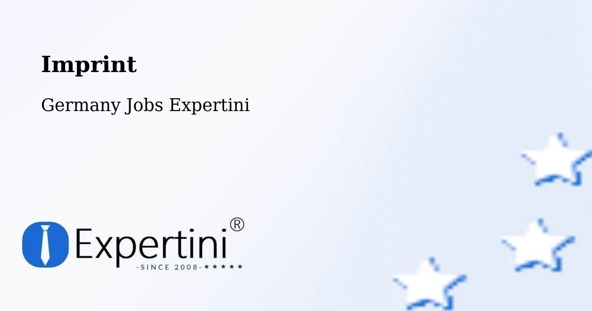 Imprint – Bad Sulza - Germany Jobs Expertini
